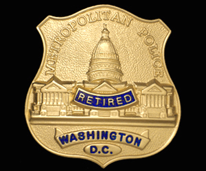 DC Washington RETIRED Badge